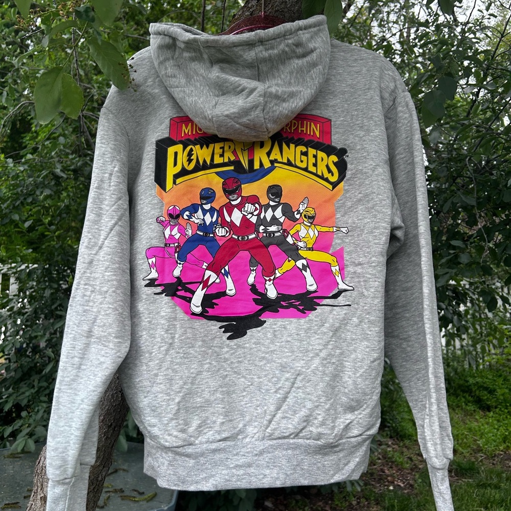 Power Rangers Gray Hoodie